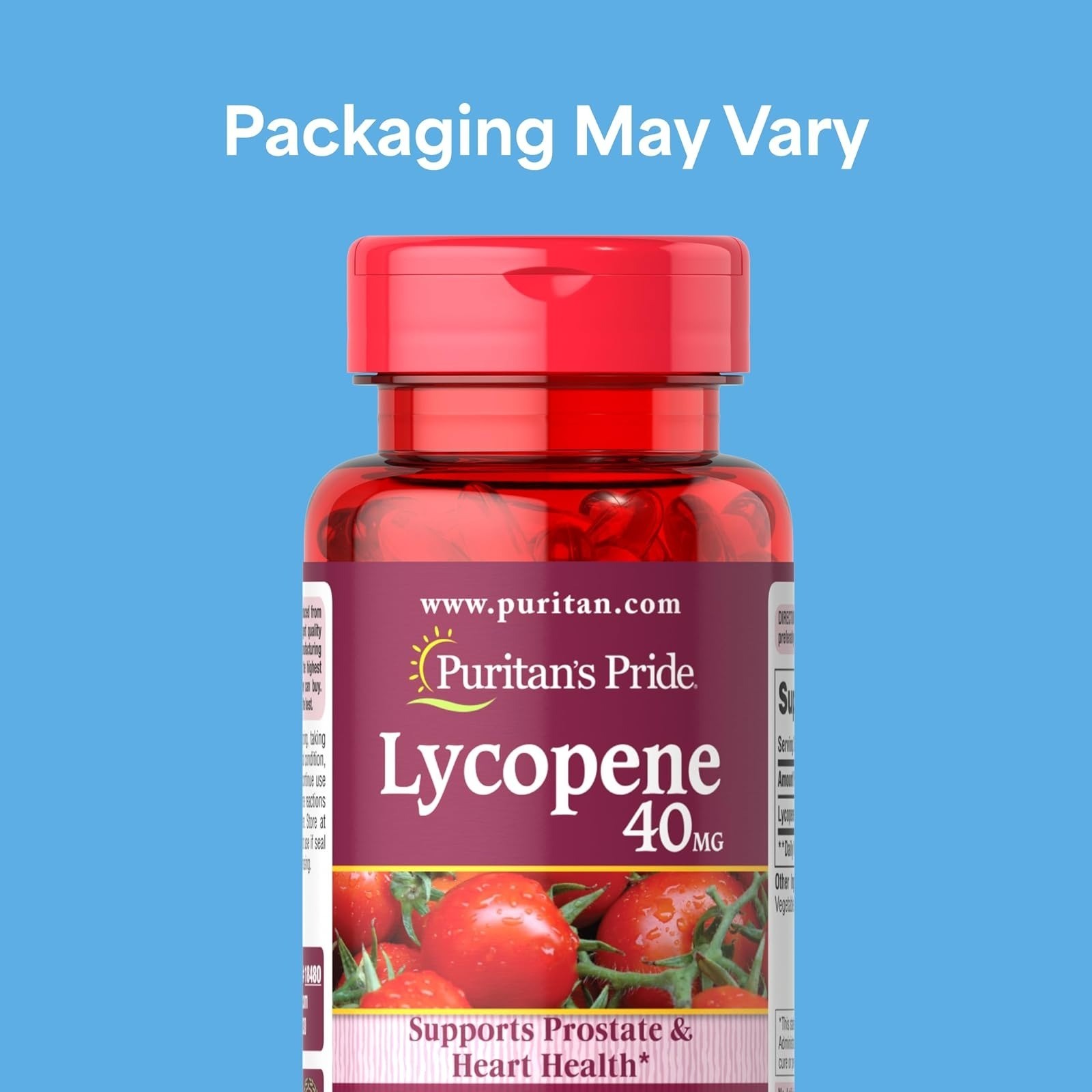 Puritan’s Pride Lycopene 40mg Softgels – Prostate & Heart Health Support