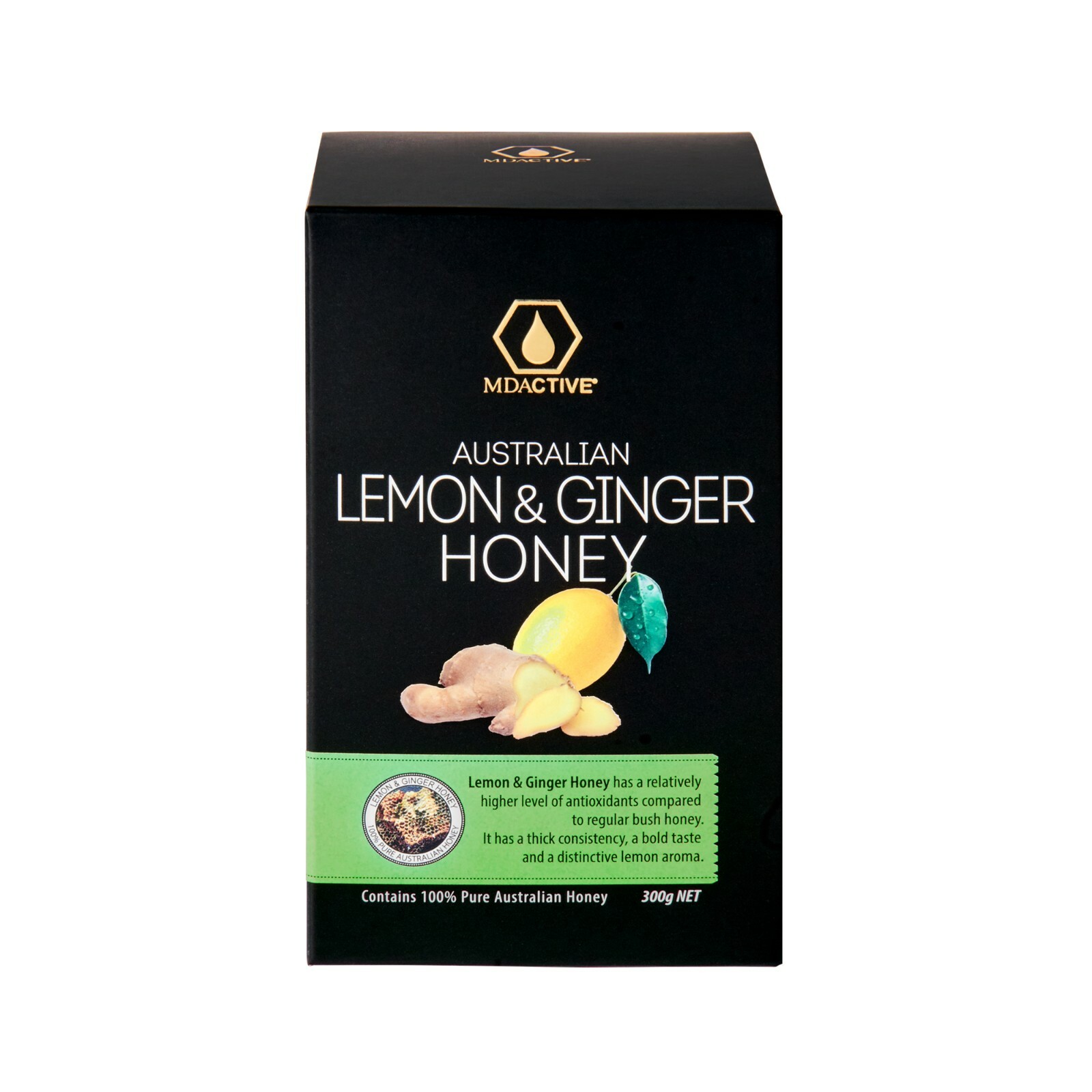 MDActive Australian Lemon&Ginger Honey 300g