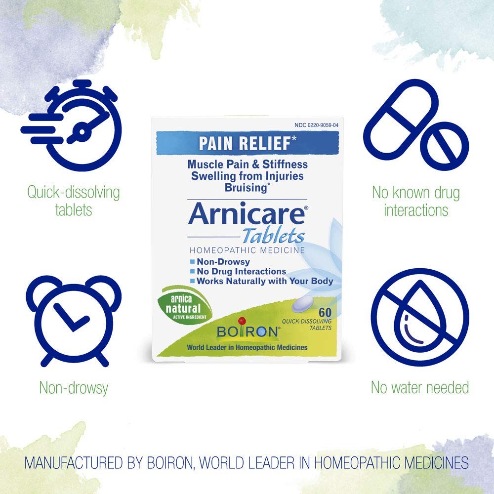 Boiron Arnicare Tablets for Pain Relief from Muscle Pain, Joint Soreness, Swe…