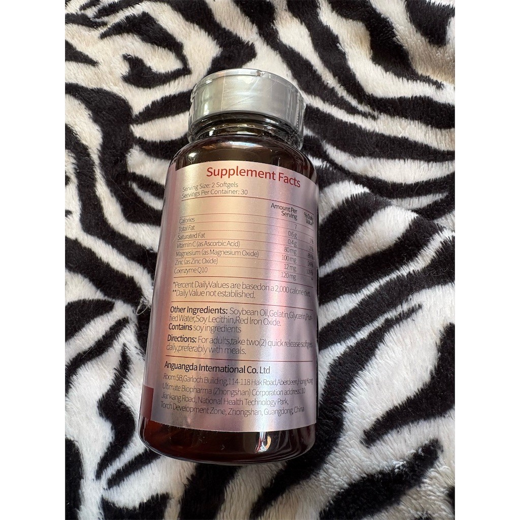 Josend CoQ-10 Magnesium Vitamin C Dietary Supplement 60 Quick Release