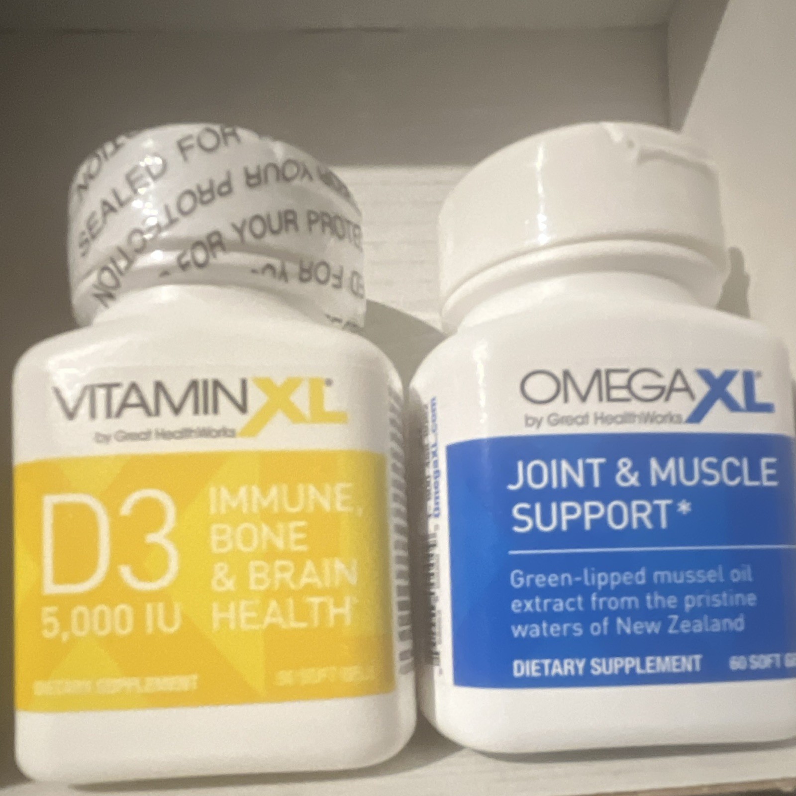 Great HealthWorks VitaminXL D3 5,000 IU + OmegaXL Joint Support, 60 Softgels