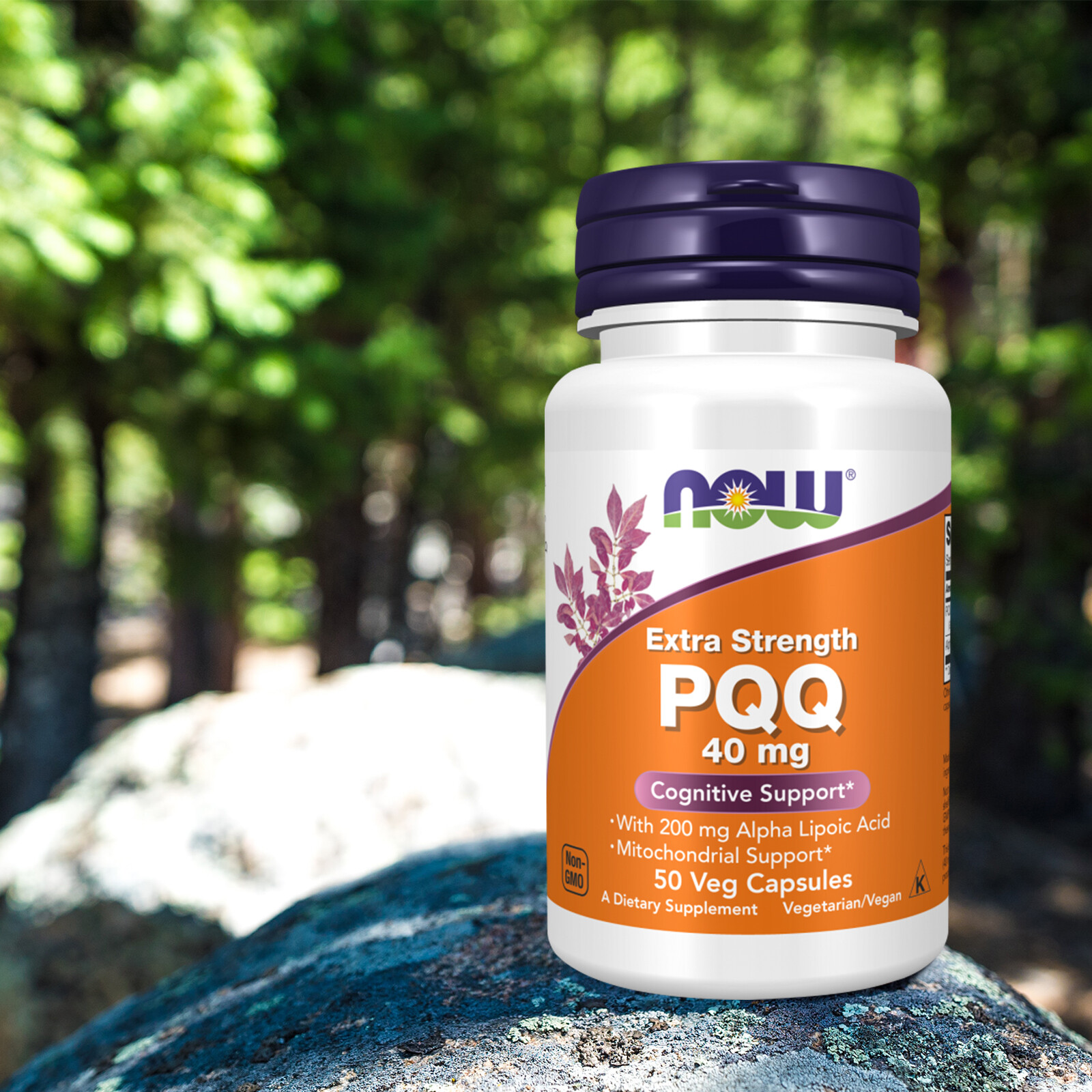 NOW PQQ Extra Strength 40 mg – 50 Veg Caps, Cognitive & Mitochondrial Support
