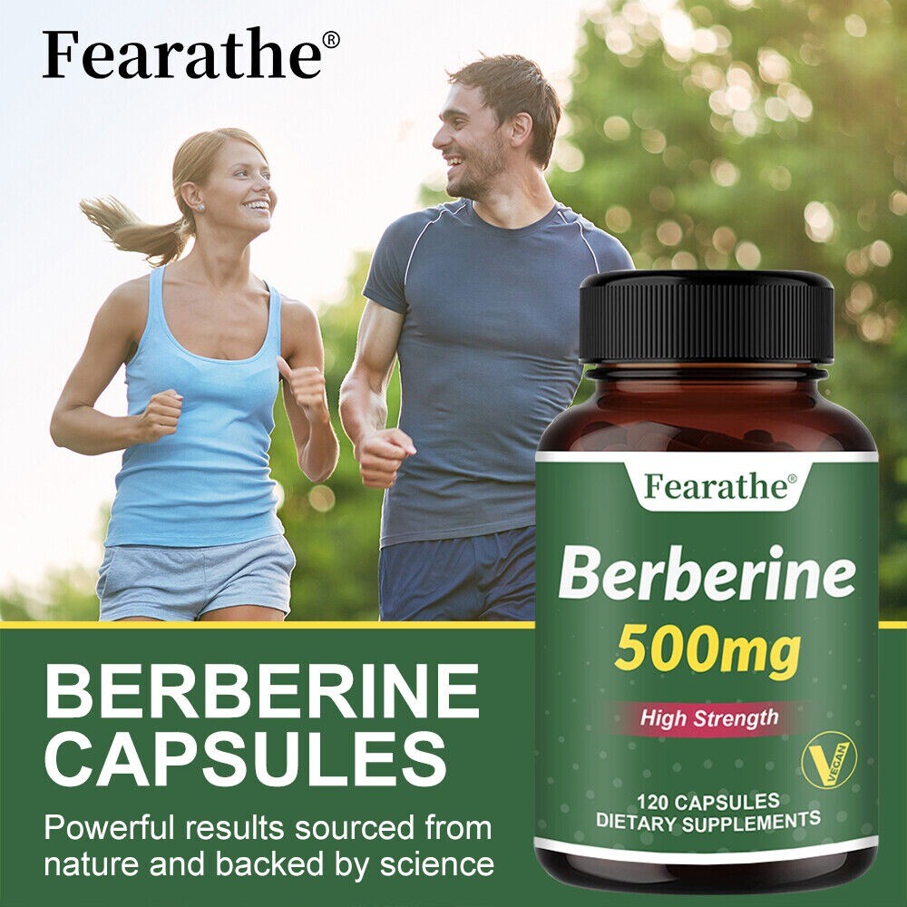 Berberine HCL Extract 500mg, Healthy Cholesterol Heart & Immune Health