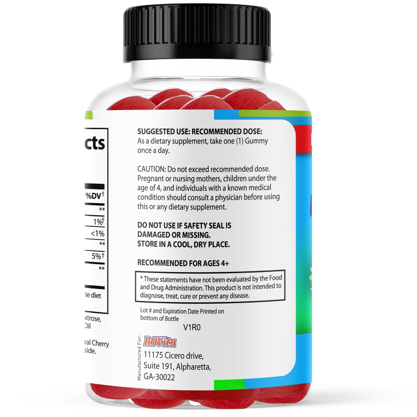 Ashwagandha Gummies Kids Stress & Focus Support Calm Supplement 30ct