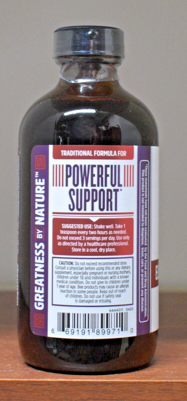 Zhou Elderberry Syrup 8oz Honey Apple Cider Vinegar Immune Boost 236ml