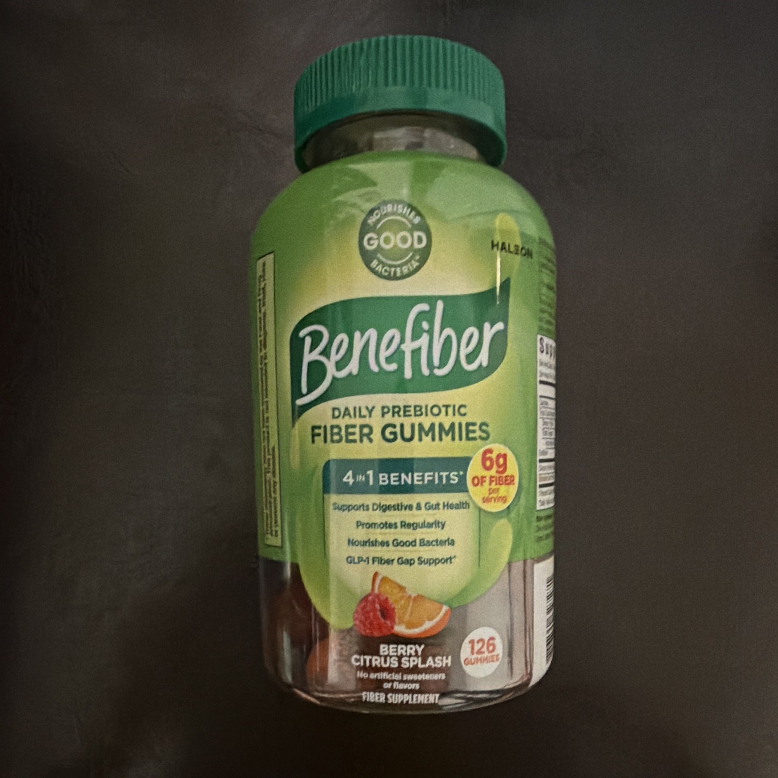 Benefiber Prebiotic Fiber Gummies Berry Citrus Splash 126 Gummies