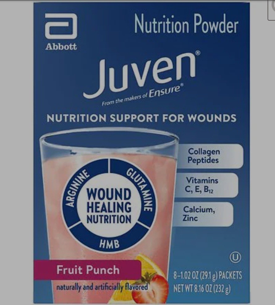 Juven Therapeutic Nutrition Powder Mix, Wound Healing Ensure Fruit Punch 01DEC26