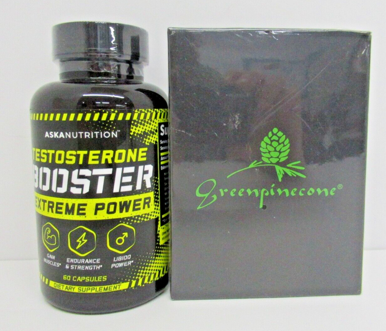 Aska Nutrition: Testosterone Booster – 60 Count + Dual Penis Ring