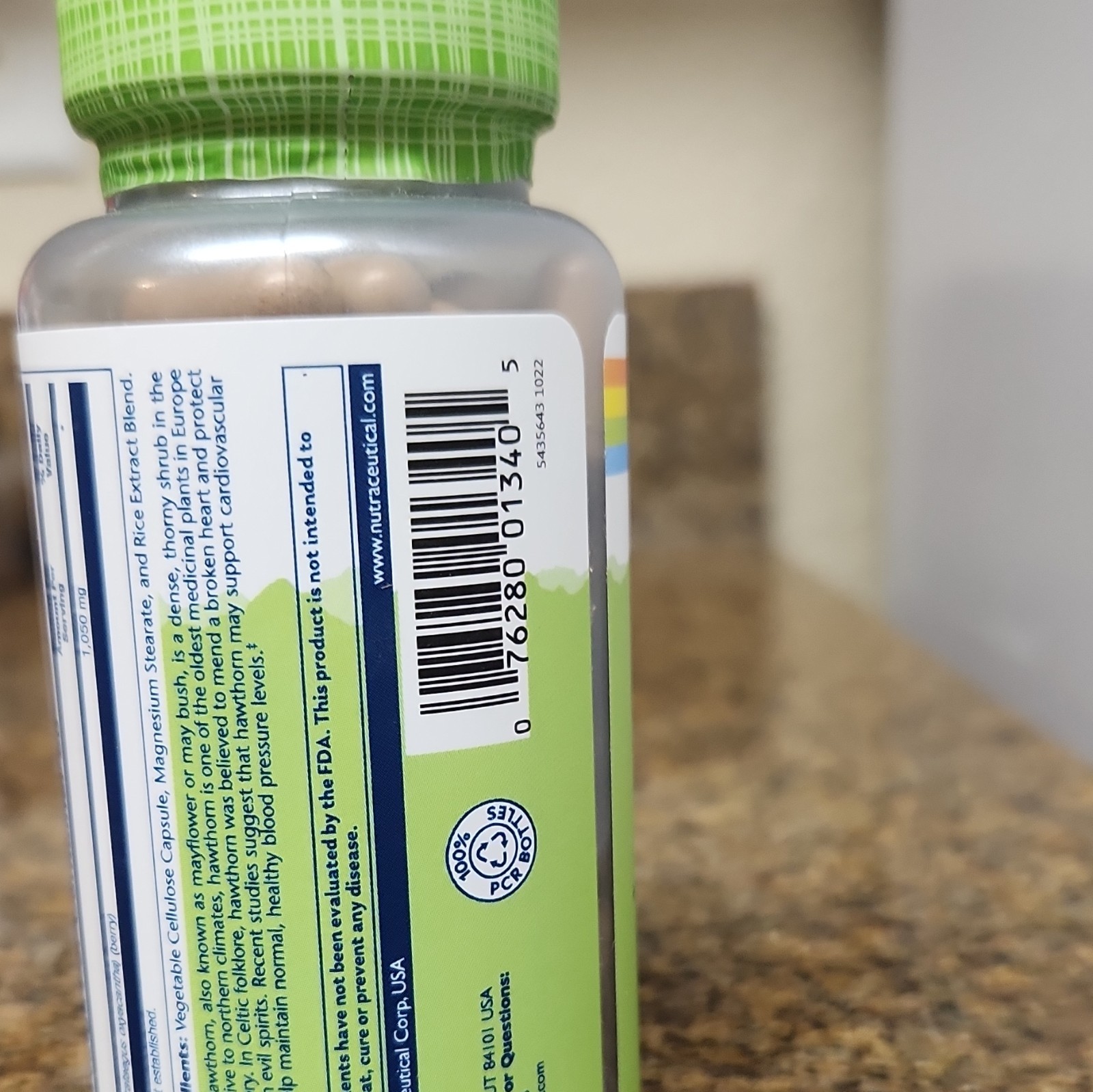 Solaray Hawthorn 1050mg Capsules 100 Ct Exp 01/28