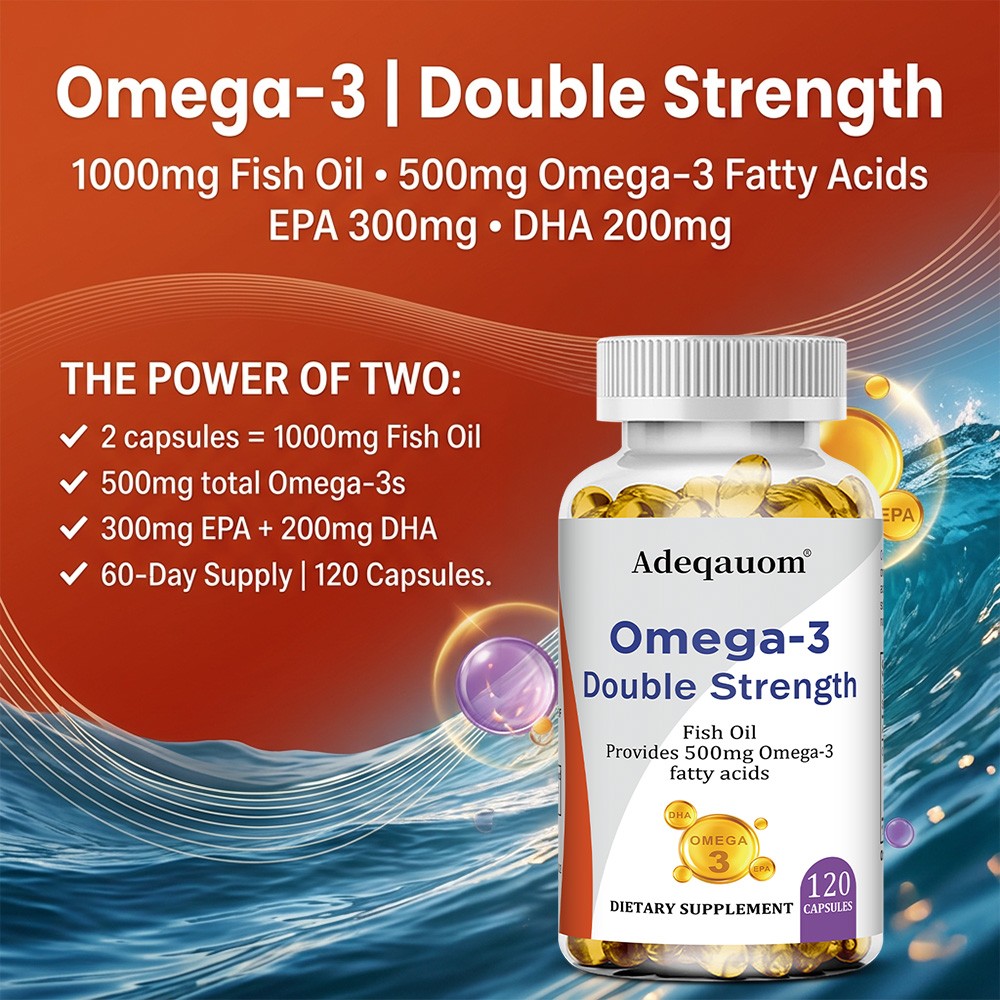 Omega-3 EPA DHA Supplement | Supports Daily Wellness &Long-Term Health 30/60/120