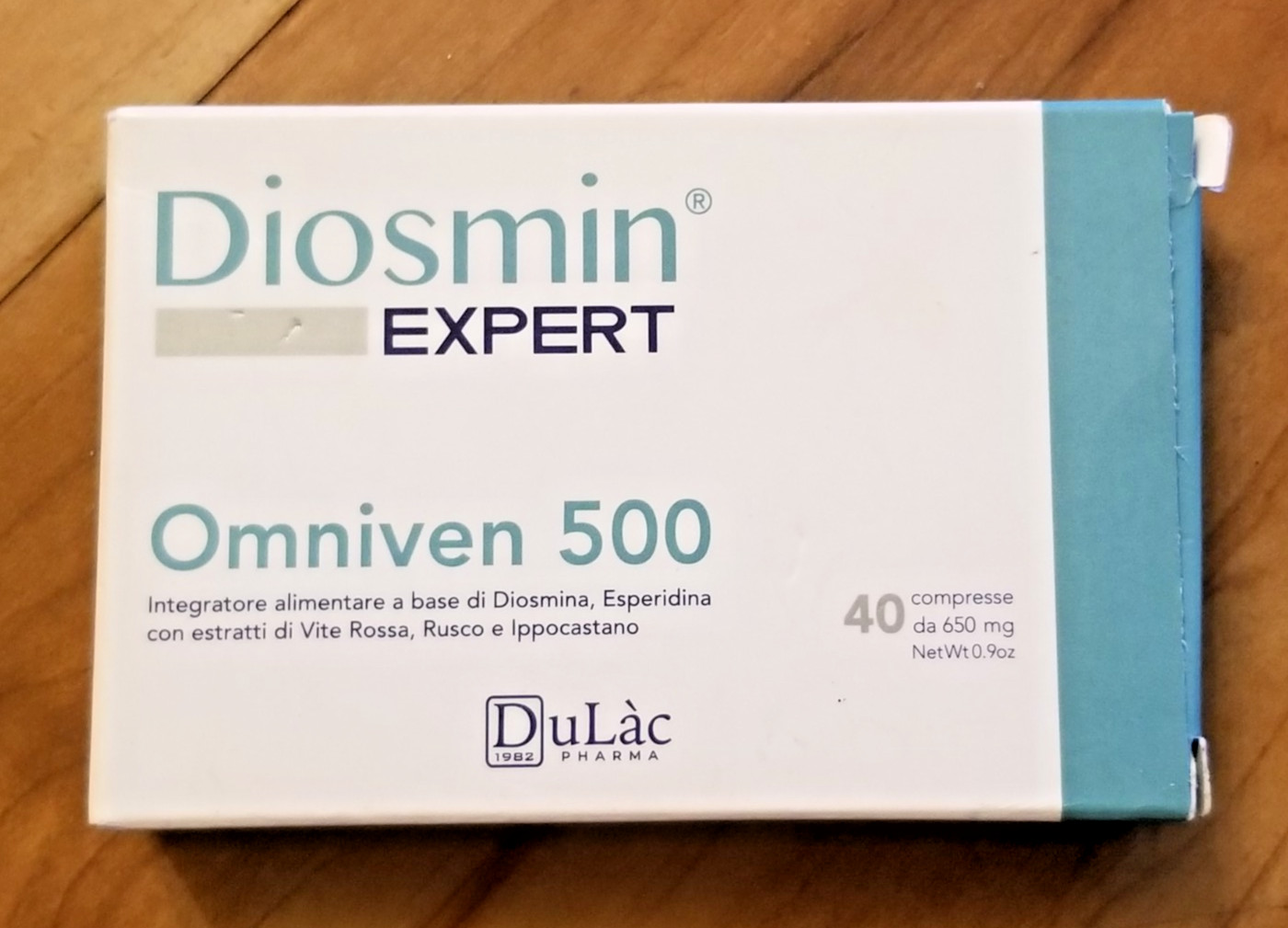 DuLac Pharma Diosmin Expert Omniven 500 Tablets 40 Blood EXP. 01/2027