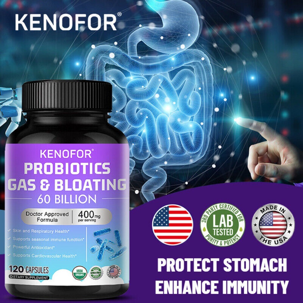 Probiotic Gas & Bloating Relief -Powerful Antioxidant and Supports Heart Health