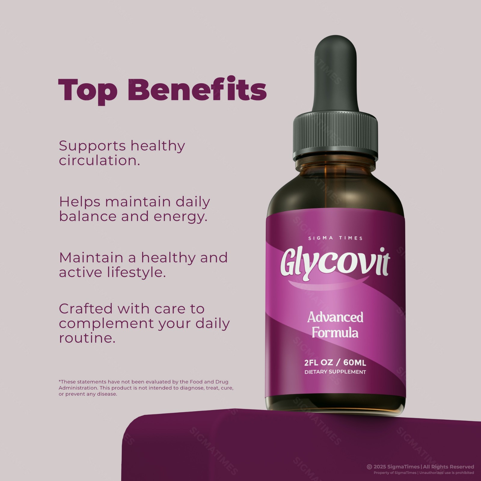 Glycovit Drops, Liquid Supplement for Blood Support & Metabolism (30 servs)