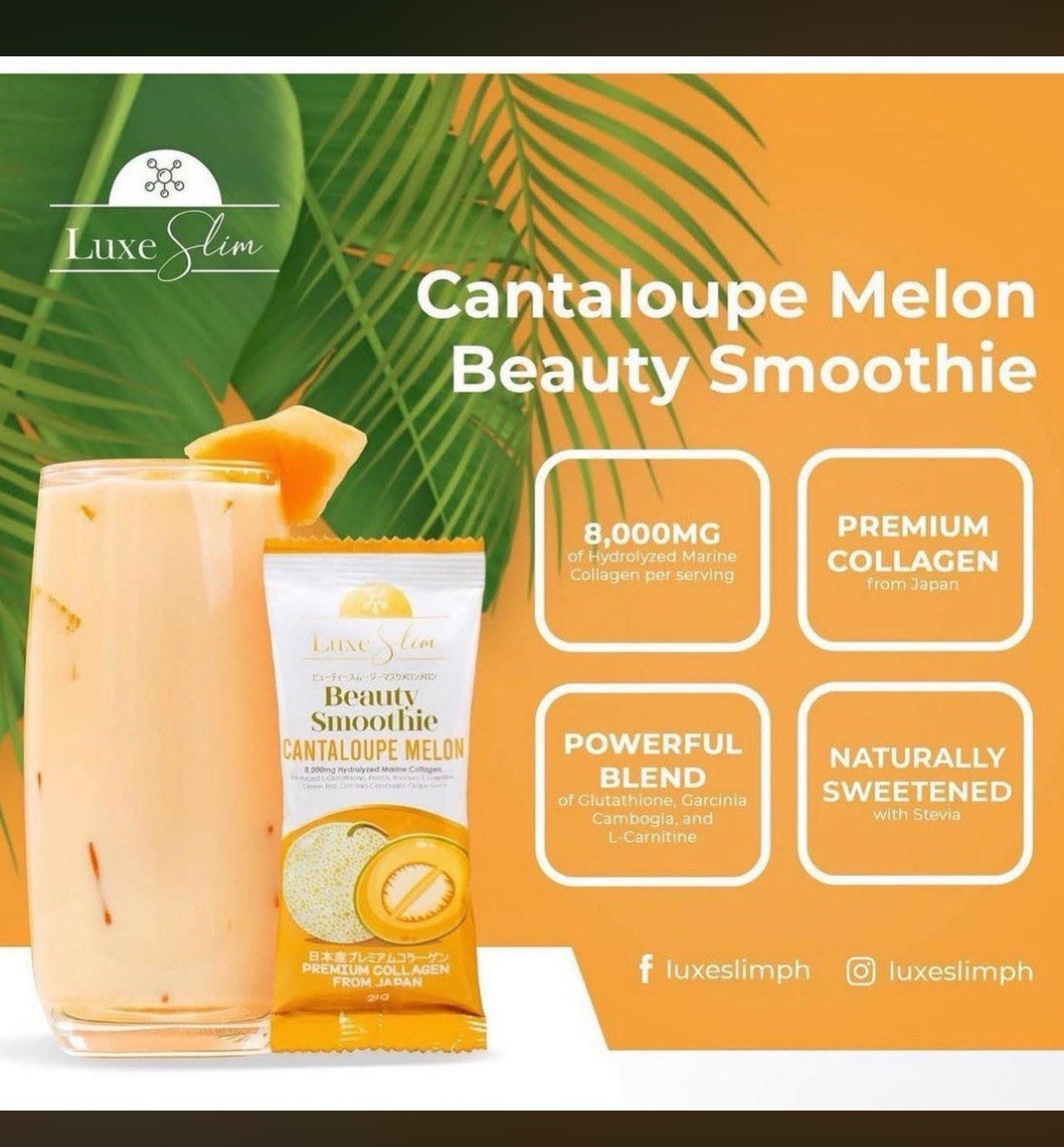 Luxe Slim beauty Smoothie Cantaloupe Melon