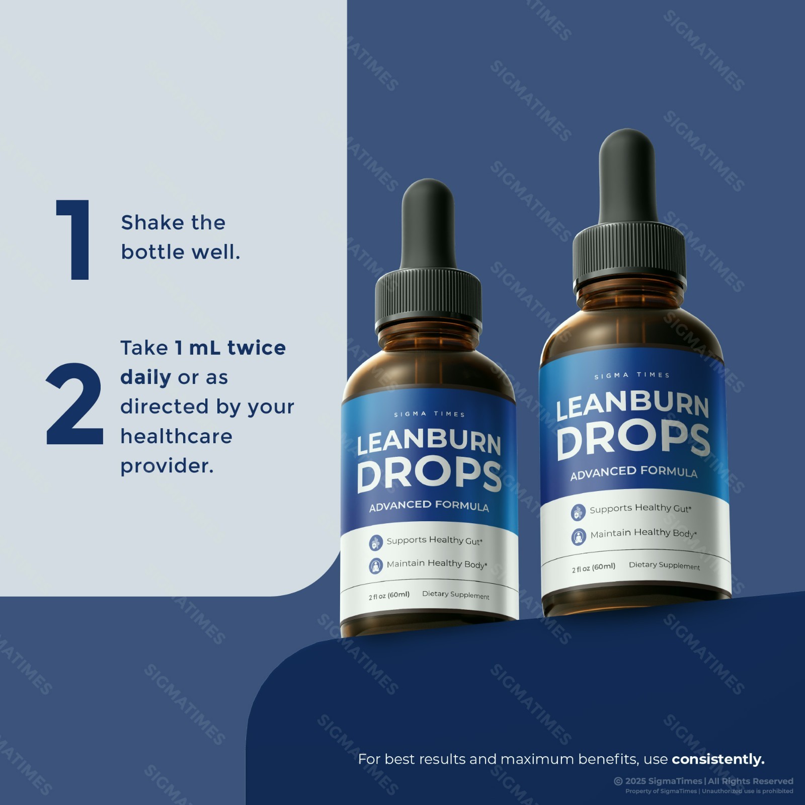LeanBurn Drops, Lean Burn Liquid Supplement for Metabolism Support (30 serv)