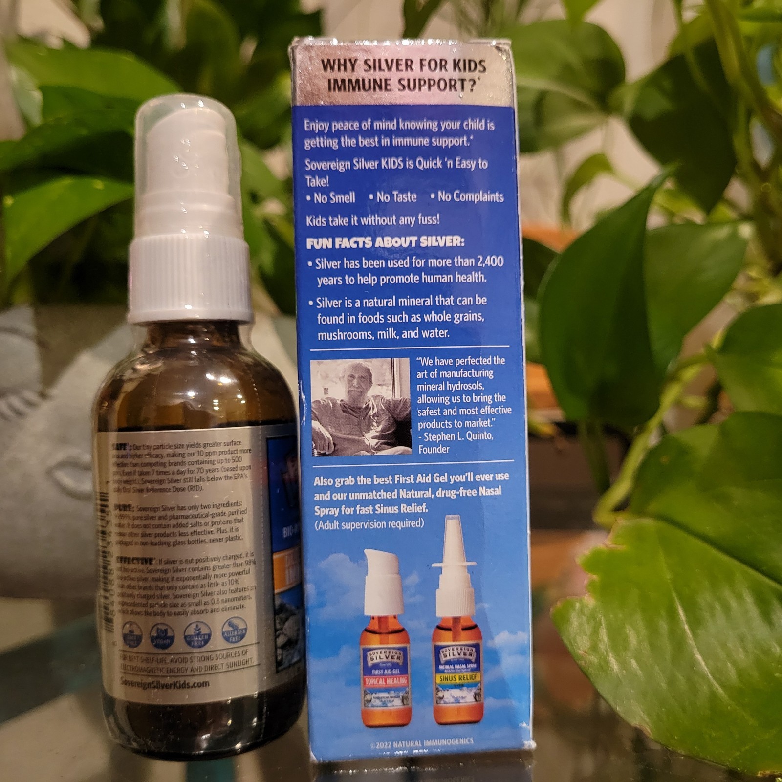 Sovereign Silver Natural Immunogenics Bio-Active Silver Kids Immune Spray 2 oz