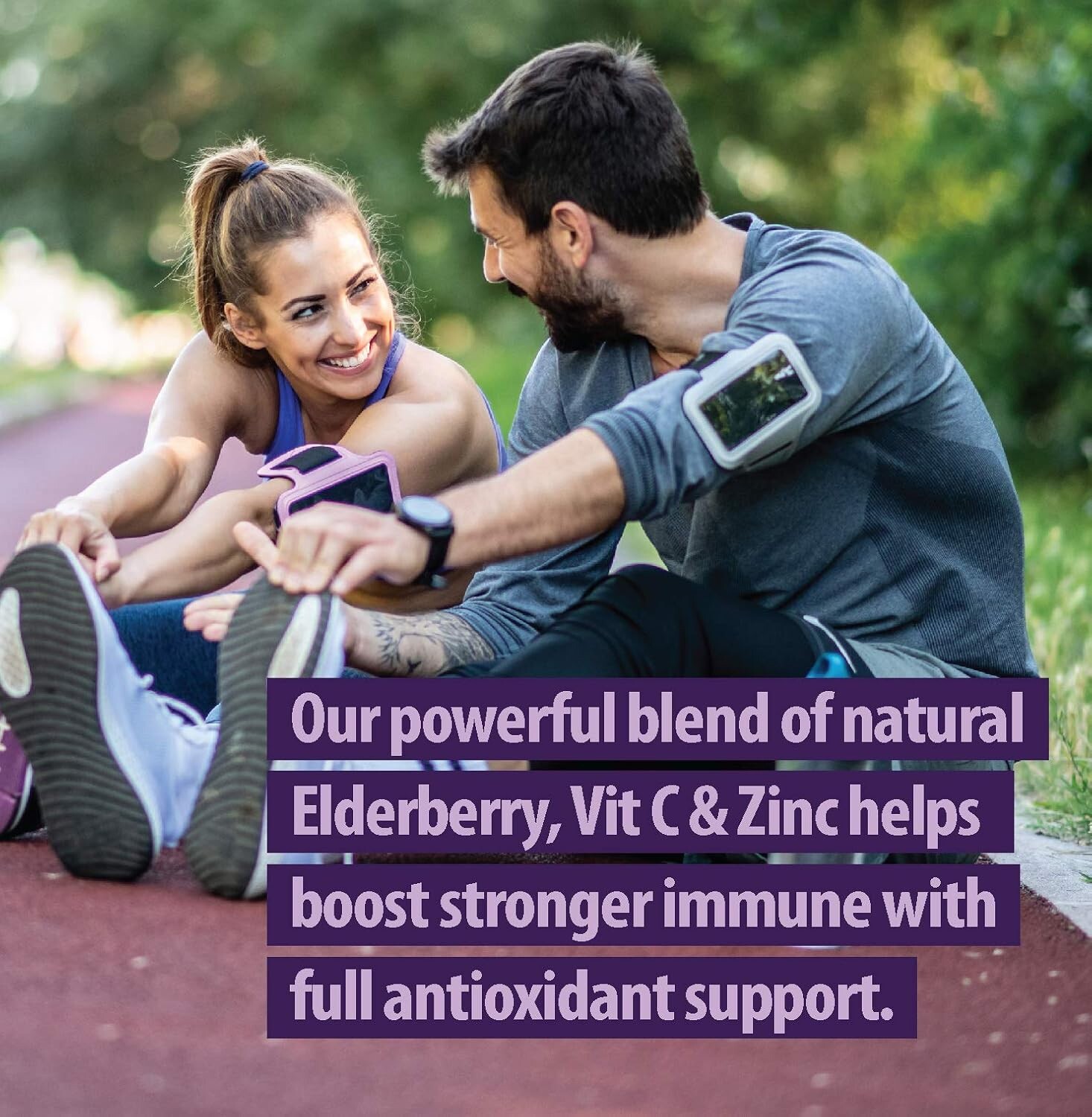 USA Black Sambucus Elderberry Antioxidant Zinc Vitamin C Extra Strength Immune