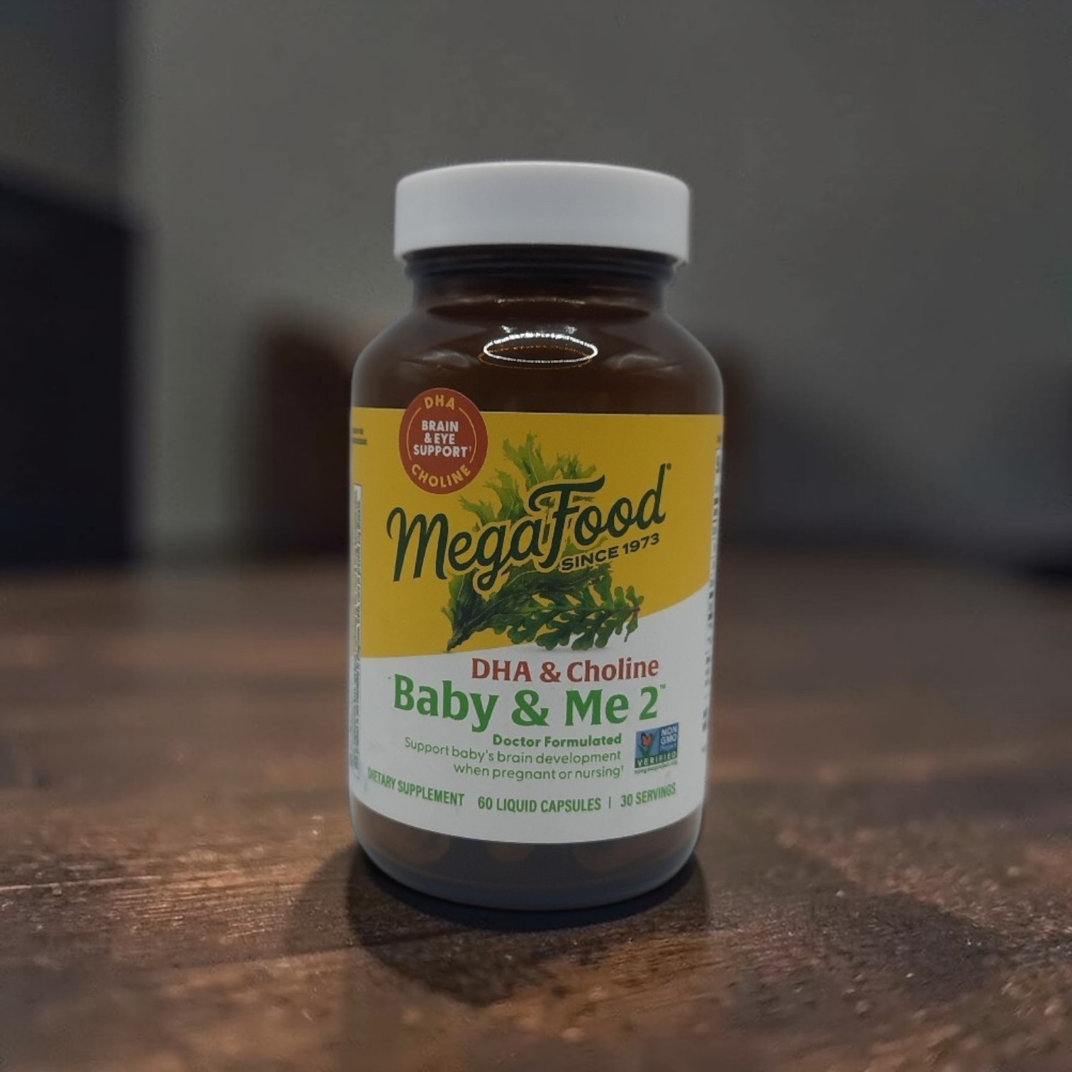 MegaFood Baby & Me 2 prenatal vegan DHA & CHOLINE 60 capsules 12/2026