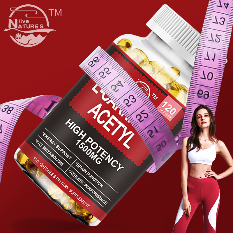 Acetyl L-Carnitine Capsules 1500mg High Potency Brain Energy Support 120 Pills