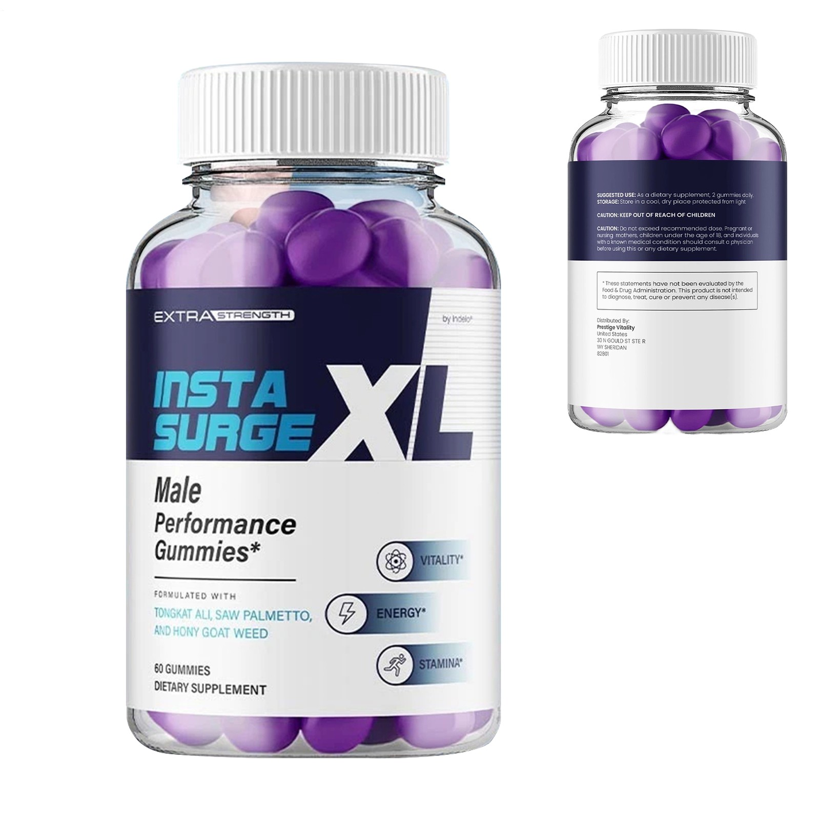 (2 Insta Pack) Surge XL Gummies for Men – InstaSurge XL Gummy Plant-Based Blend