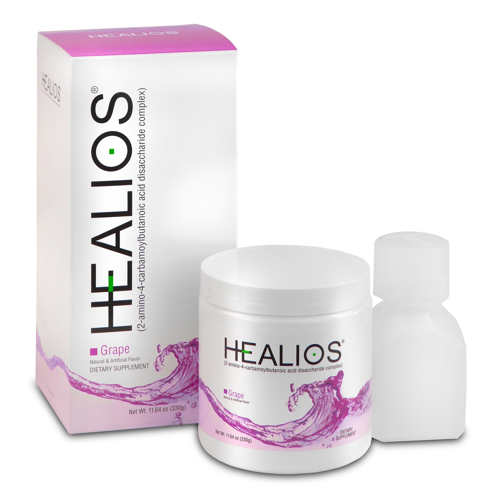 Healios Oral Health Supplement Powder for Mouth Sores & Mucositis – Grape Flavor