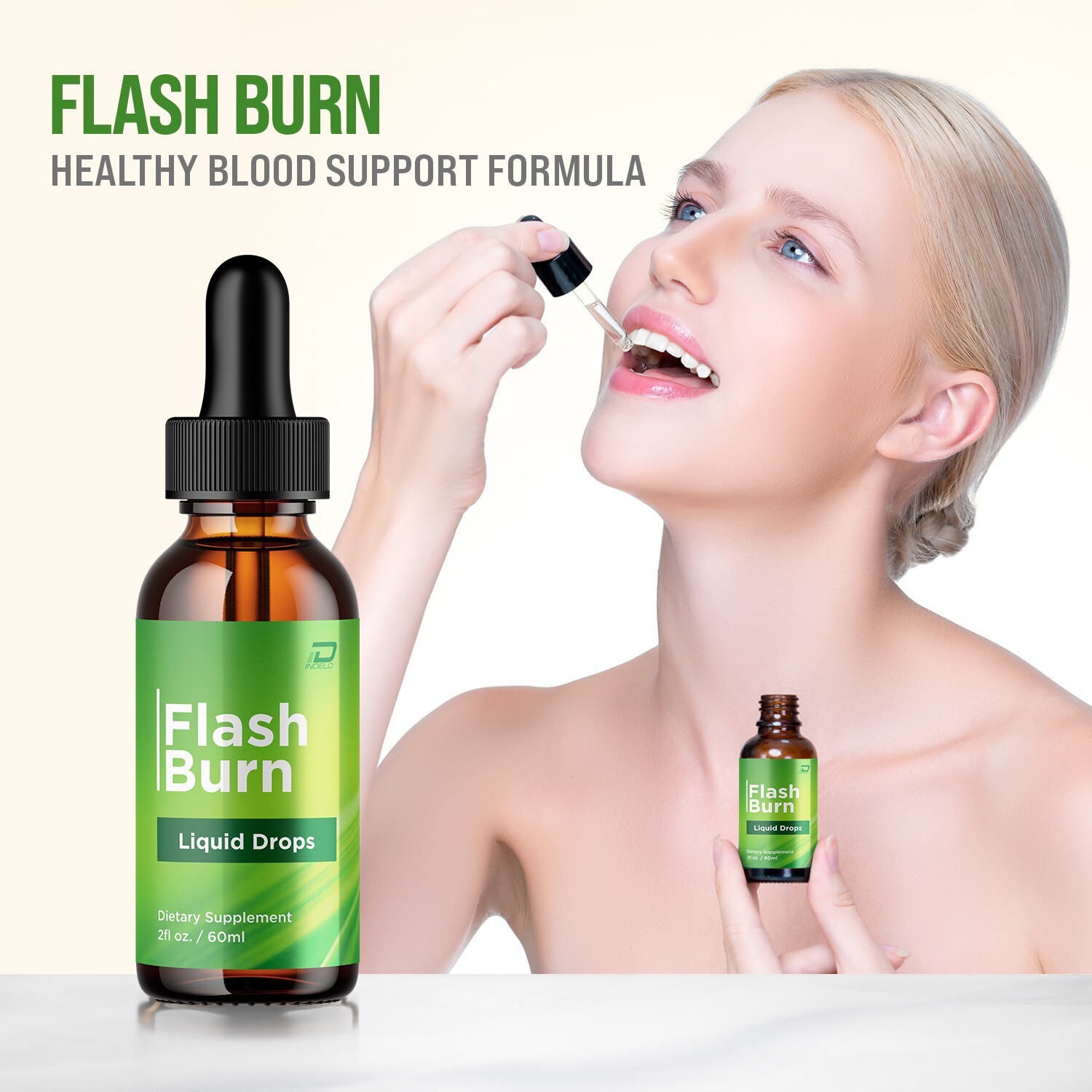 (2 Pack) Flash Burn Drops Healthy Formula – FlashBurn Liquid All Natural Healthy