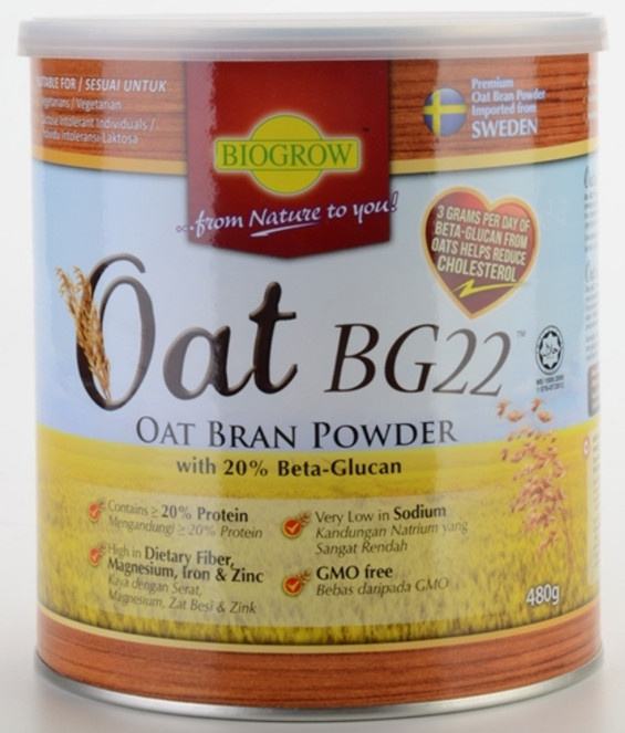 New Biogrow Bg22 Oat Beta Glucan Powder 480g X 3 Lower Cholesterol Natural – DHL