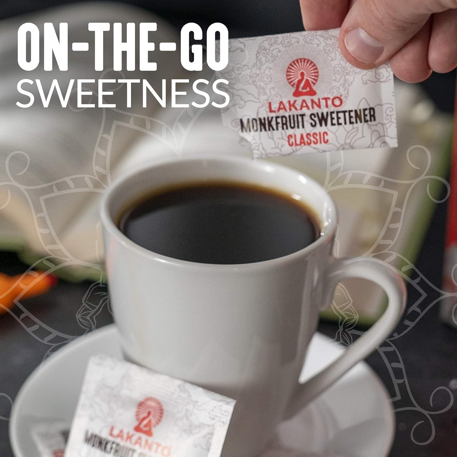 Lakanto Monkfruit Sweetener with Erythritol Packets 30 pckts Each (Pack of 6)