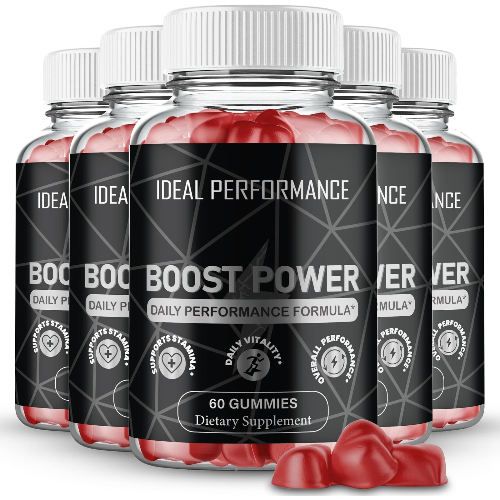 Boost Power General Wellness Supplement – 300 Gummies (5 Pack)