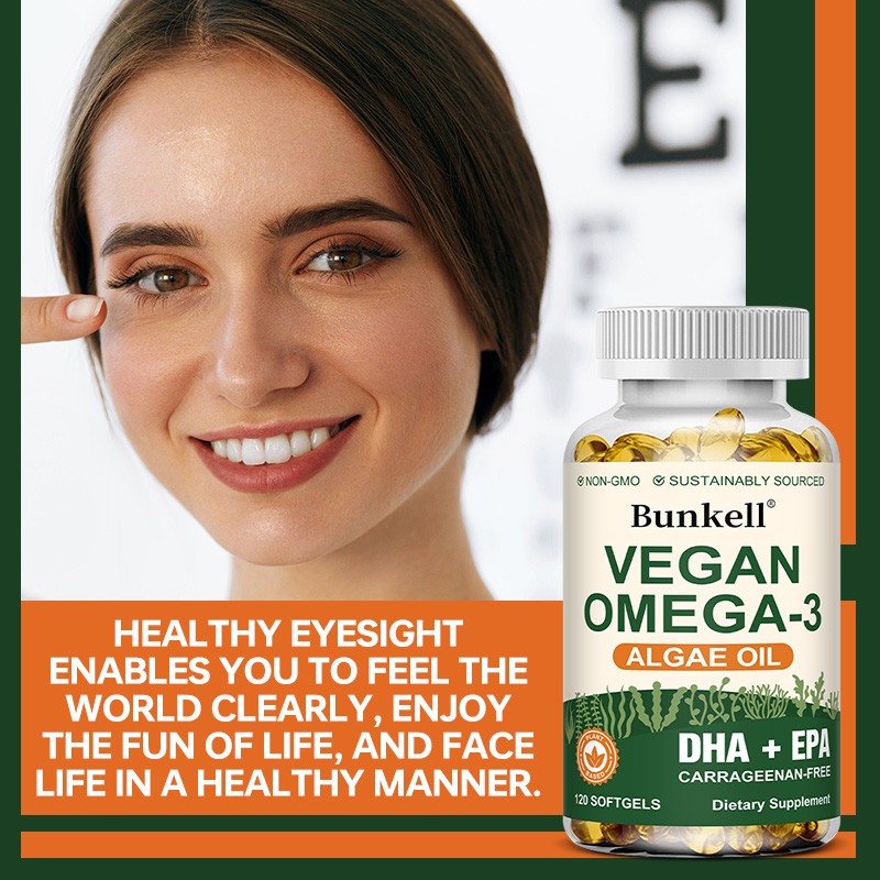 Omega 3 Algae Oil Supplement Improve Heart Brain Eye Immune Health 30-120 Pills