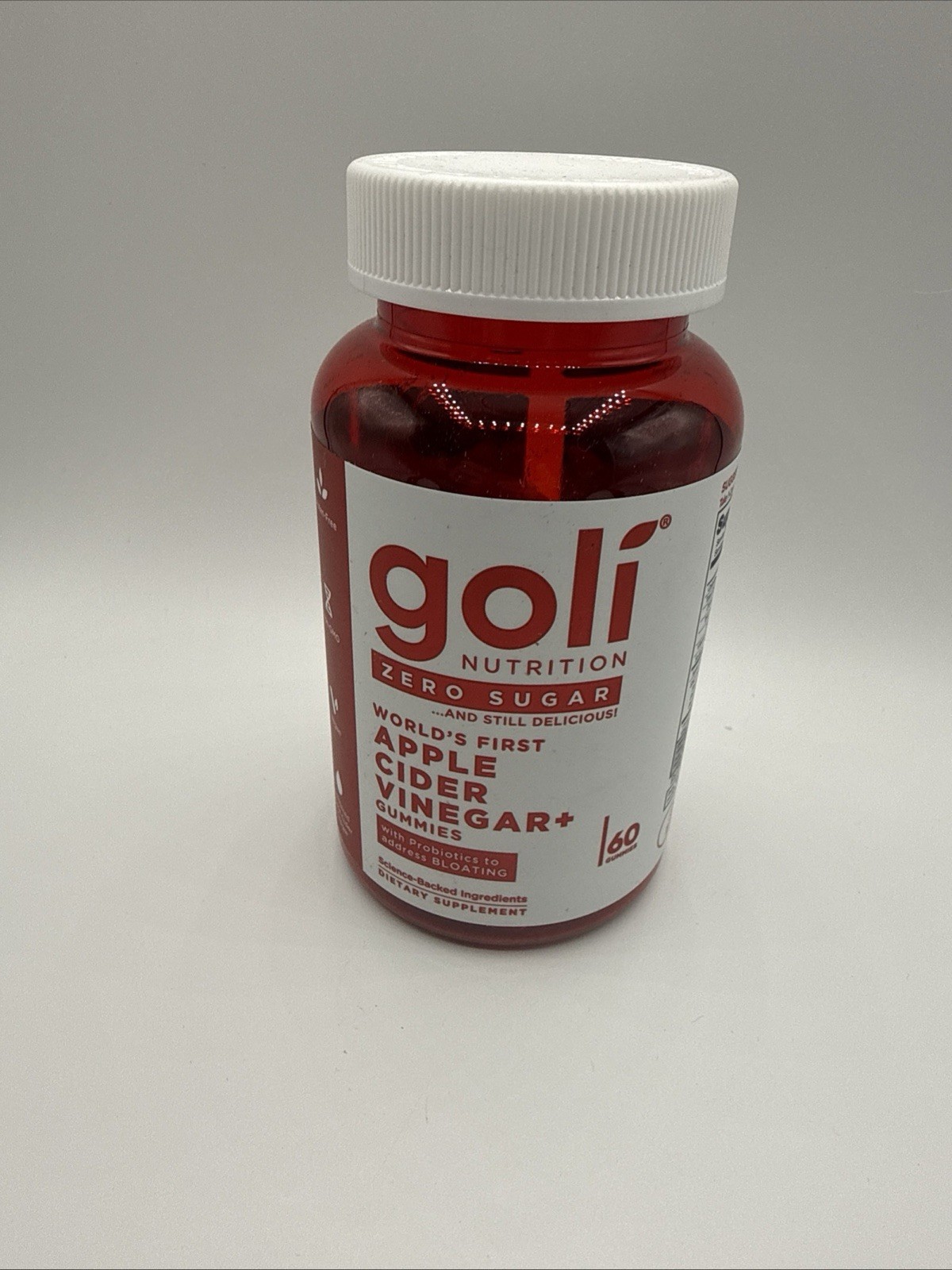 Goli Apple Cider Vinegar Prob Zero Sugar & Gummies 60 Count – Vegan, Gluten Free