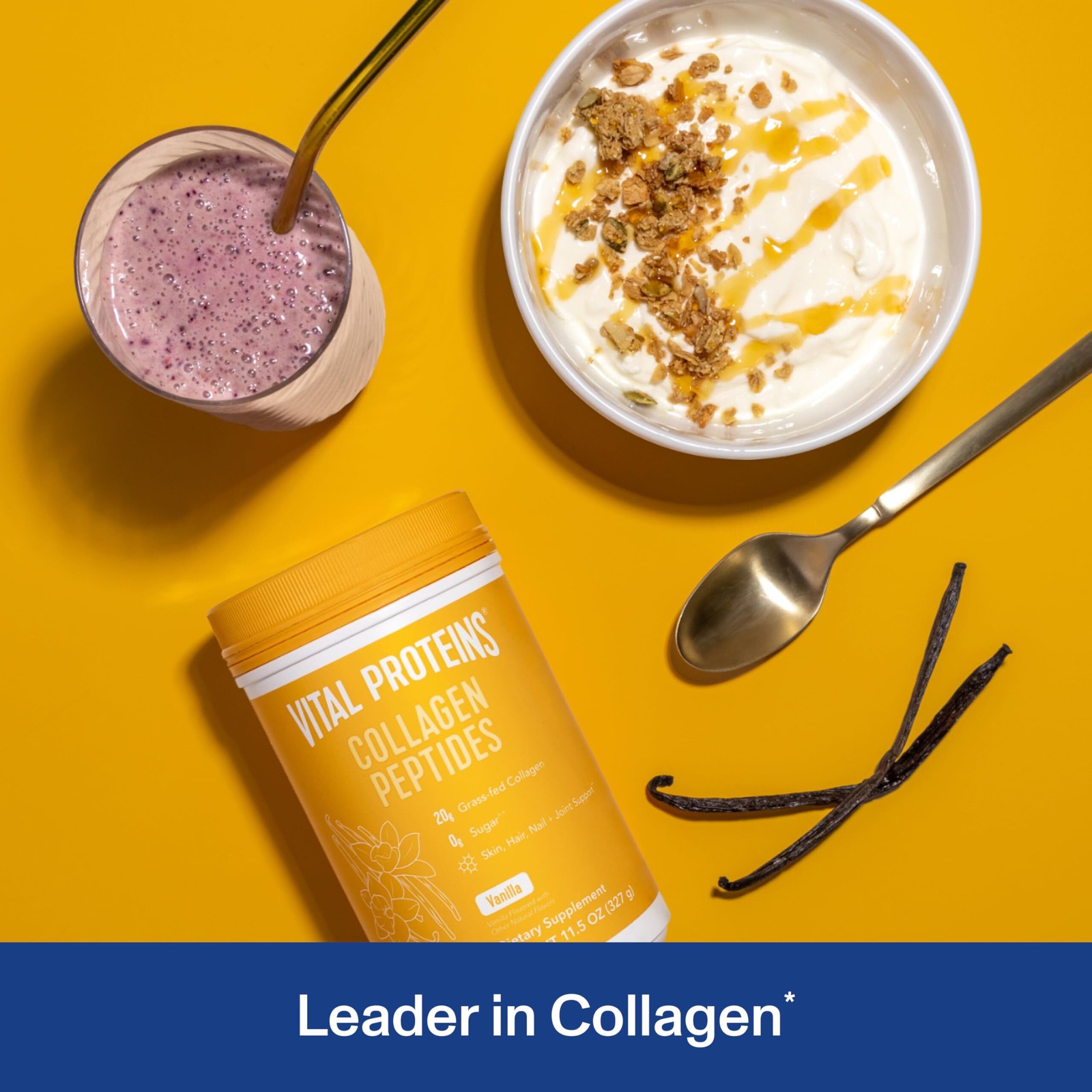 6/2027 Vital Proteins Collagen Peptides Powder Vanilla – Supports Hair, Skin, Na