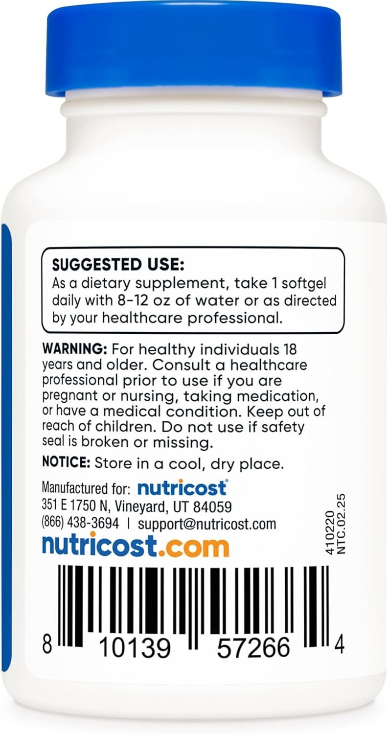 Nutricost Chlorophyll (50mg) ~ 60 Softgels ~ Gluten-Free