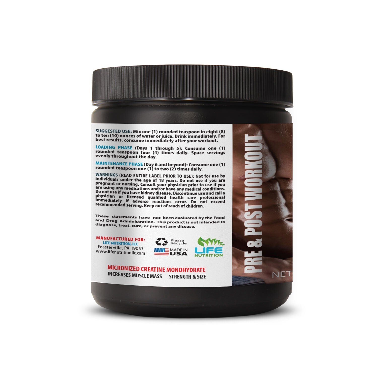 workout supplement MICRONIZED CREATINE 300G increase ATP levels 1 Can