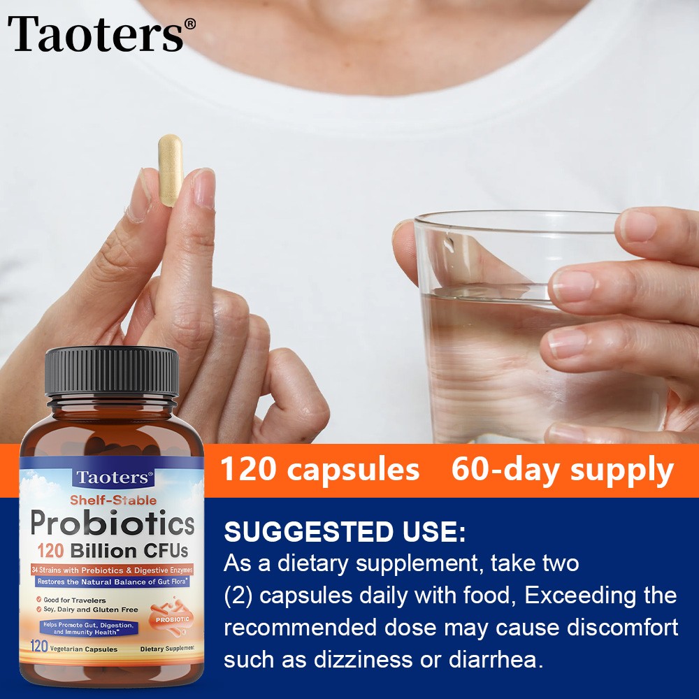 Probiotics 120 Billion CFUs 120 Capsules Digestive Health Balance Gut Flora