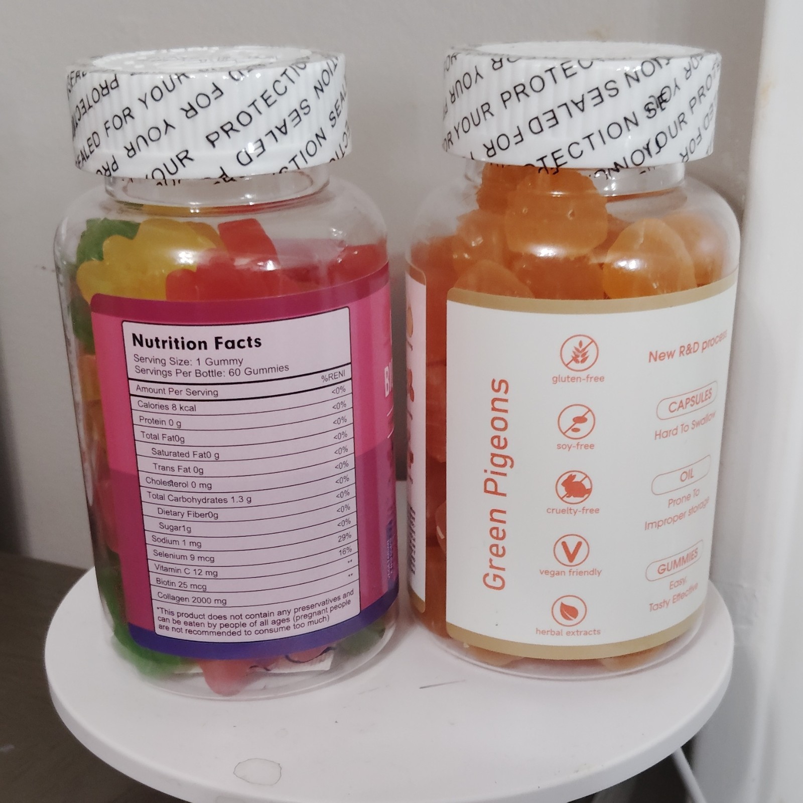 Multitea Collagen + Biotin Gummies w/ Hyaluronic Acid Vitamins C & E 60 ct