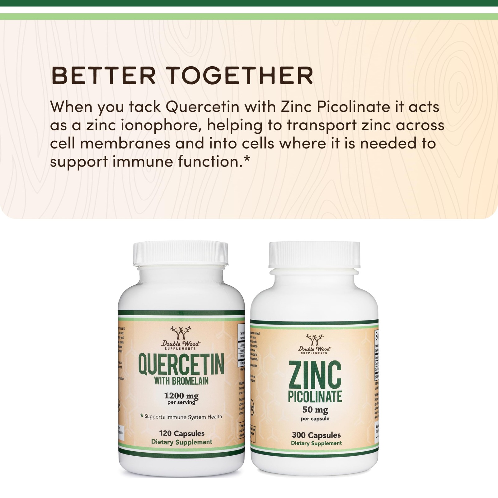 Quercetin with Bromelain – 96% Highly Purified – 120 Count (Pack of 1), Zz3.