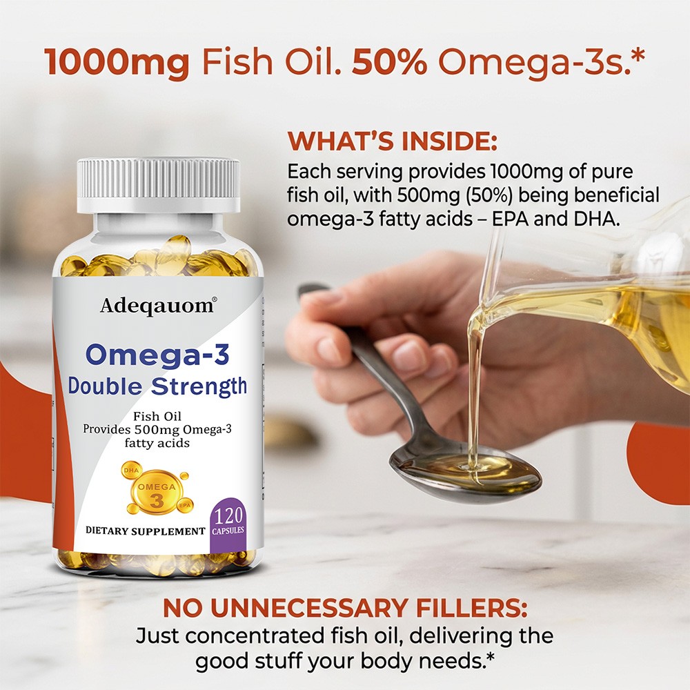 Omega-3 EPA DHA Supplement | Supports Daily Wellness &Long-Term Health 30/60/120