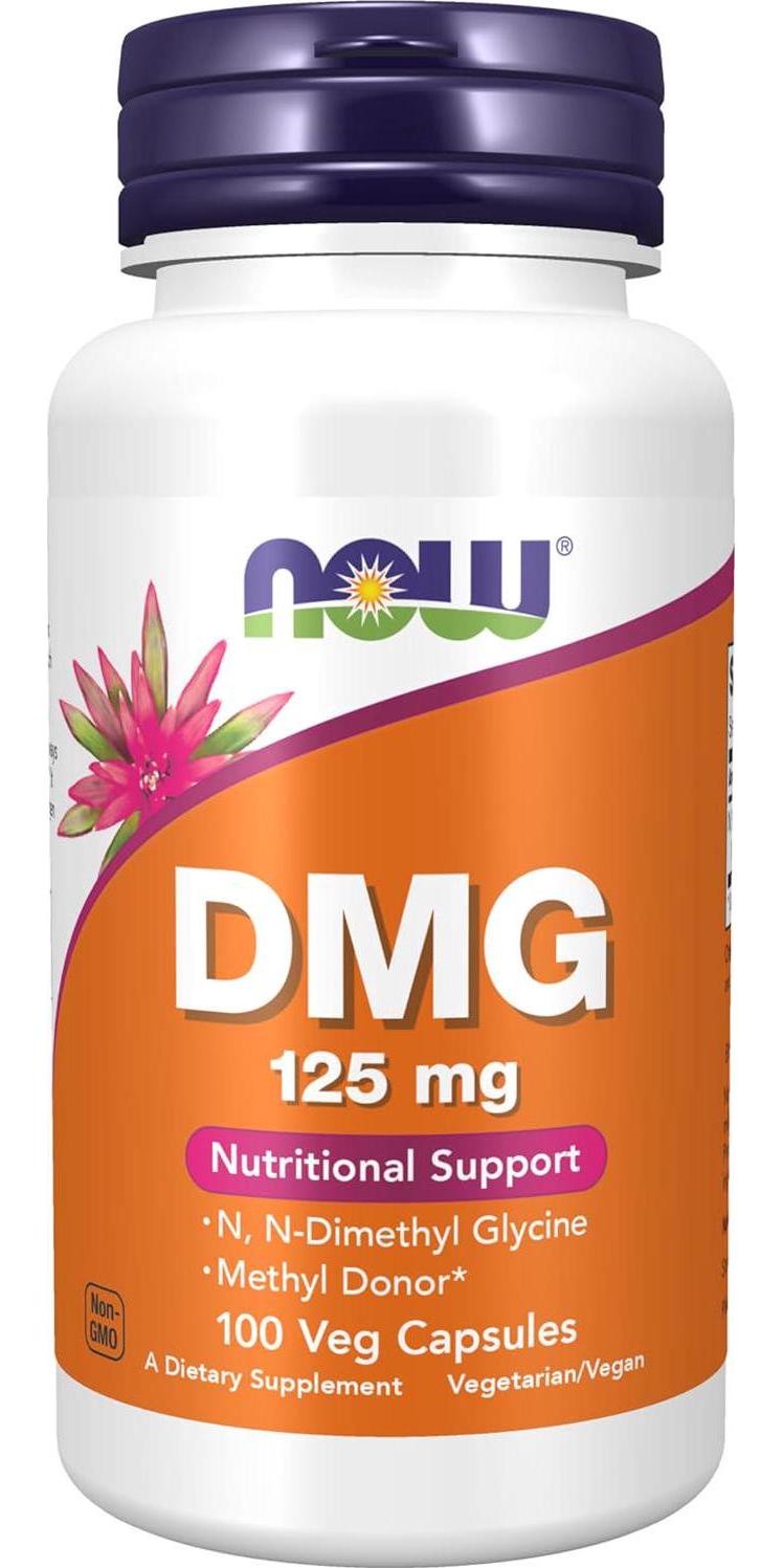 NOW Foods Supplements, DMG (N-Dimethyl Glycine) 125 mg, Nutritional Support, 100