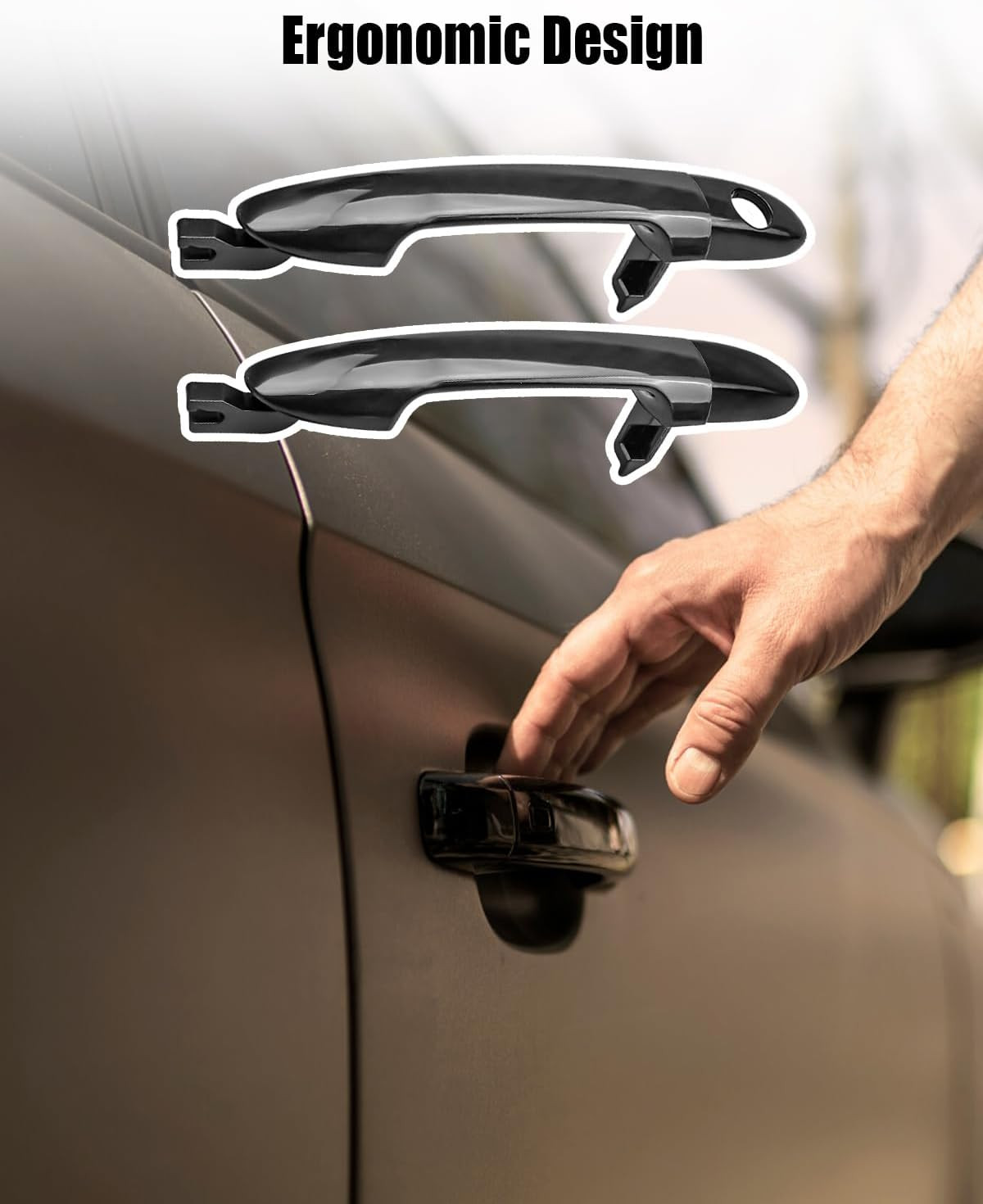 4Pcs Interior and Exterior outside Outer Door Handles Fit for Kia Spectra Spectr