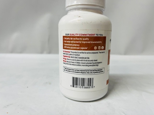 Real Mushrooms Organic Cordyceps-M Extract Capsules, 120 Count, EXP: 11/2026-NEW