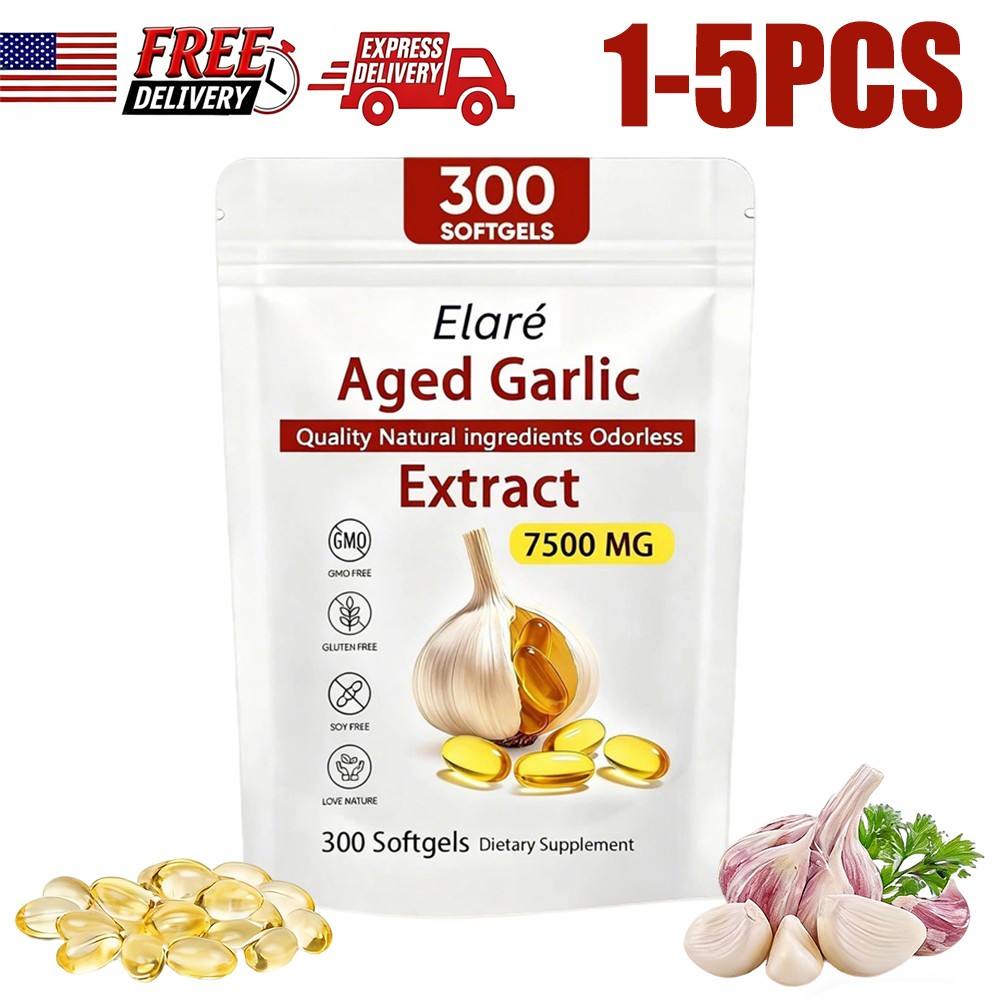 Aged Garlic Extract Original Supplements Formula Heart Health 7500mg 300Capsules