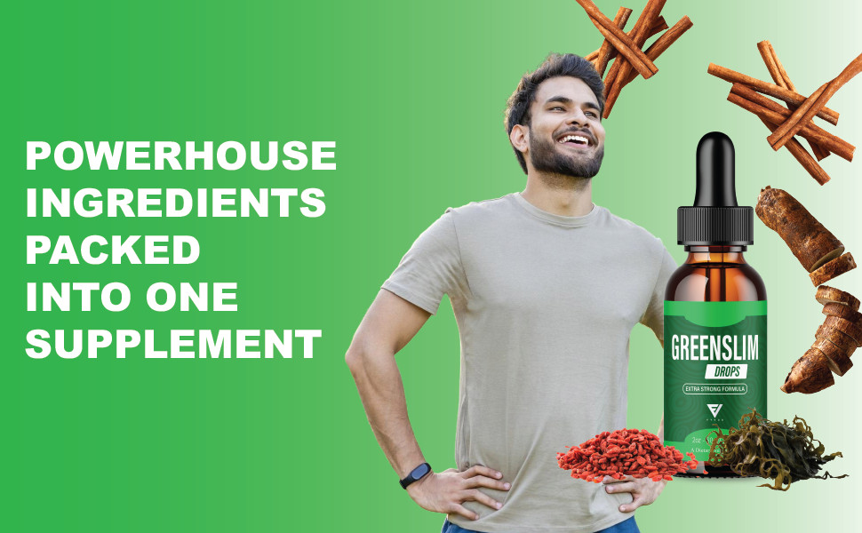(5 Pack) GreenSlim Weight Management Liquid Supplement, Green Slim Drops (10oz)
