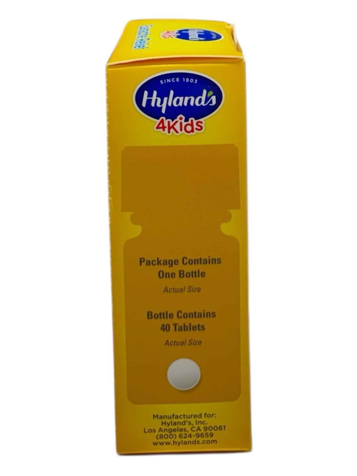 Hyland’s 4Kids Earache Relief 40 Quick-Dissolving Tablets Ages 2-12 Natural