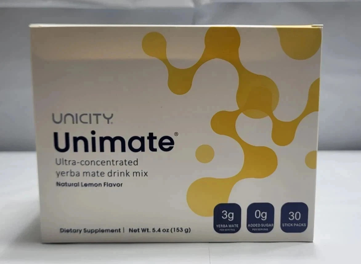 Unicity Unimate LEMON 30 Packets/Servings Exp 5/2027 – New!