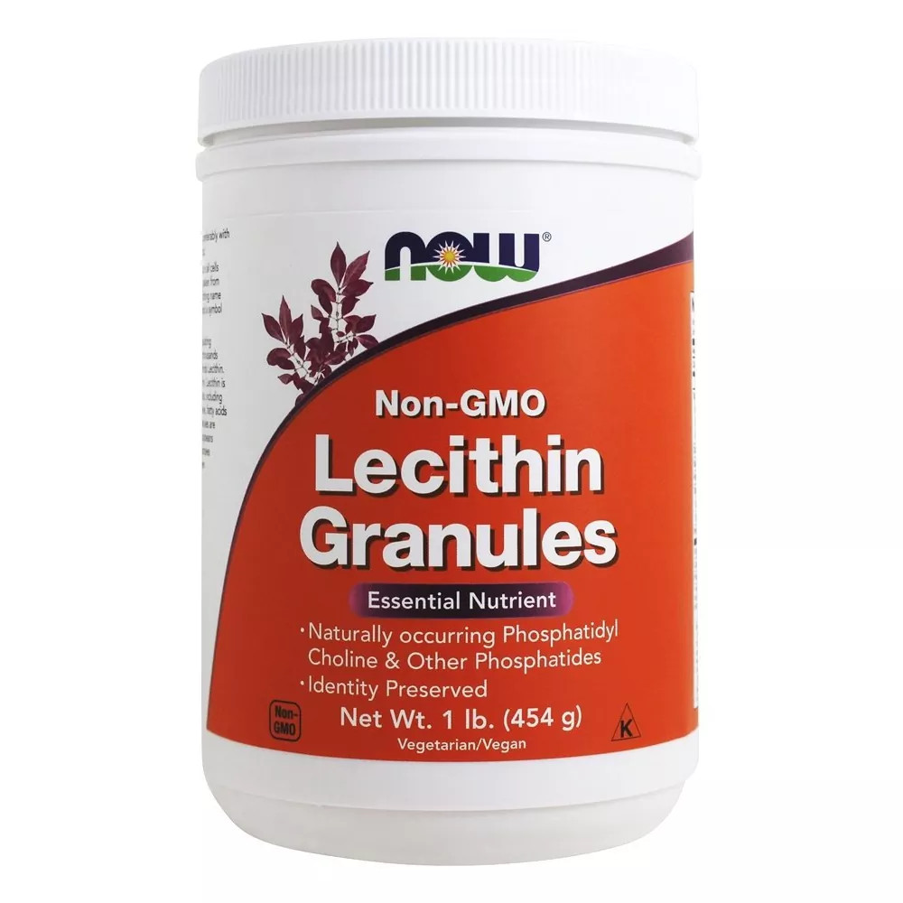 NOW Foods Lecithin Granules Non-GMO, 1 Pound (16 Ounces)