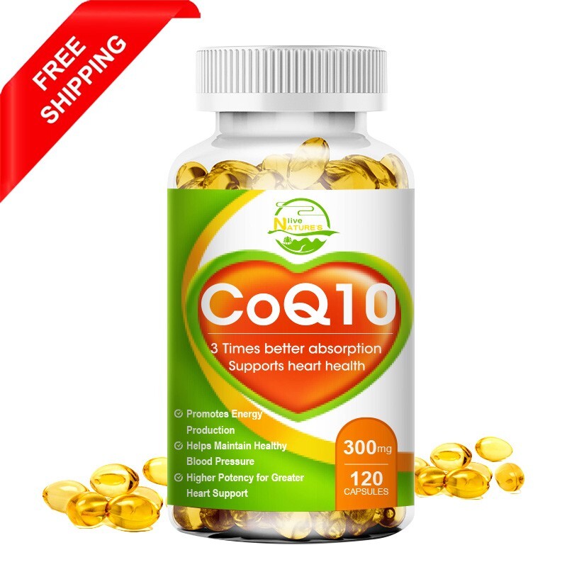 300mg Coenzyme Q-10 Antioxidant,Heart Health Support,Increase Energy&Stamina