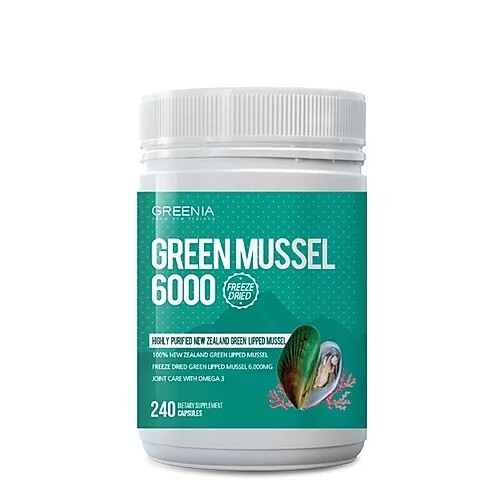GREENIA NEW ZEALAND GREEN LIPPED 6000 240 CAPSULES