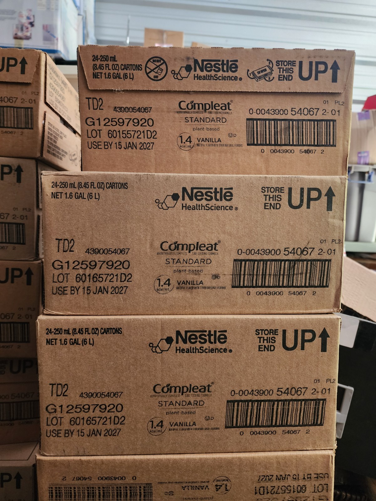 Nestle Compleat Standard 1.4 Tube Feeding Formula Vanilla 8.45 oz – Case of 24