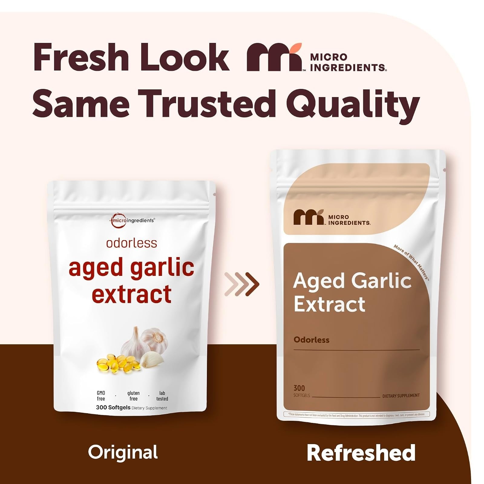 Micro Ingredients Odorless Garlic 300 Softgels | Aged Garlic Extract